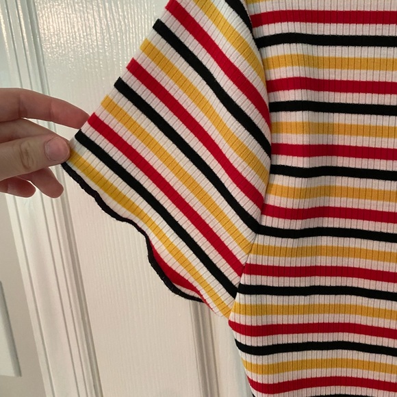 Retro Striped Zip Up Top - Picture 5 of 5